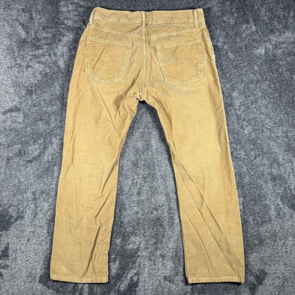 Lot of 2 Banana Republic Pima Cotton Corduroy Pants Men's Fit 30x25.5 Black Tan